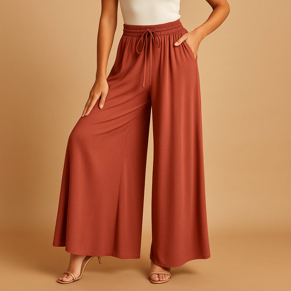 Weite Hosen Damen mit Hoher Taille für Elegante Silhouette | Yara-Zermatt Boutique