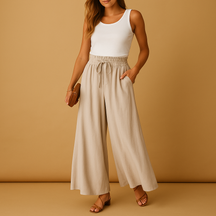 Weite Hosen Damen mit Hoher Taille für Elegante Silhouette | Yara-Zermatt Boutique