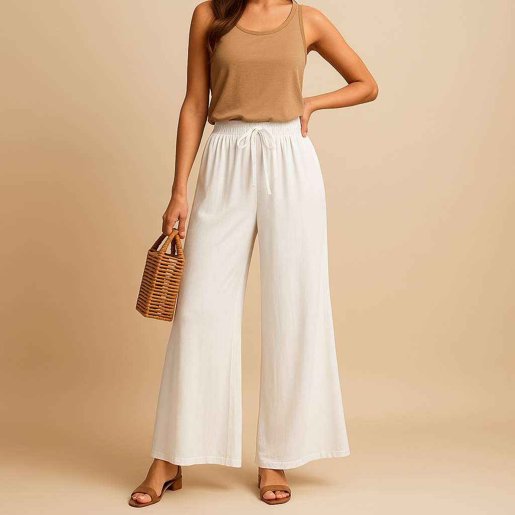 Weite Hosen Damen mit Hoher Taille für Elegante Silhouette | Yara-Zermatt Boutique