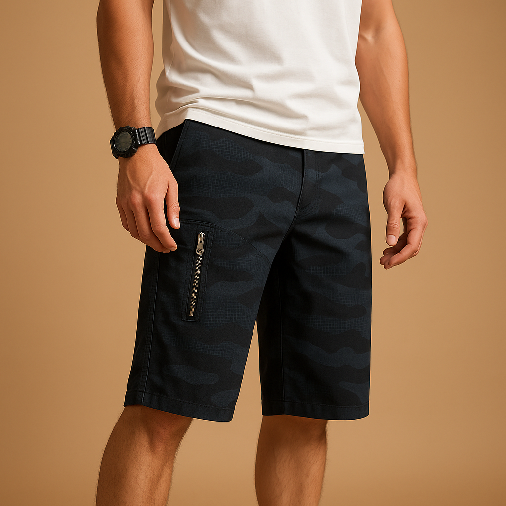 Bequeme Camouflage Cargo Shorts für Outdoor-Aktivitäten | Joris-2