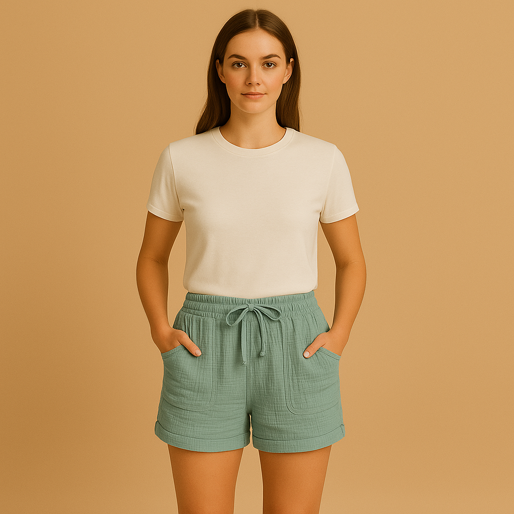 Atmungsaktive Leinenshorts für Damen in komfortabler Passform | Lotte-2