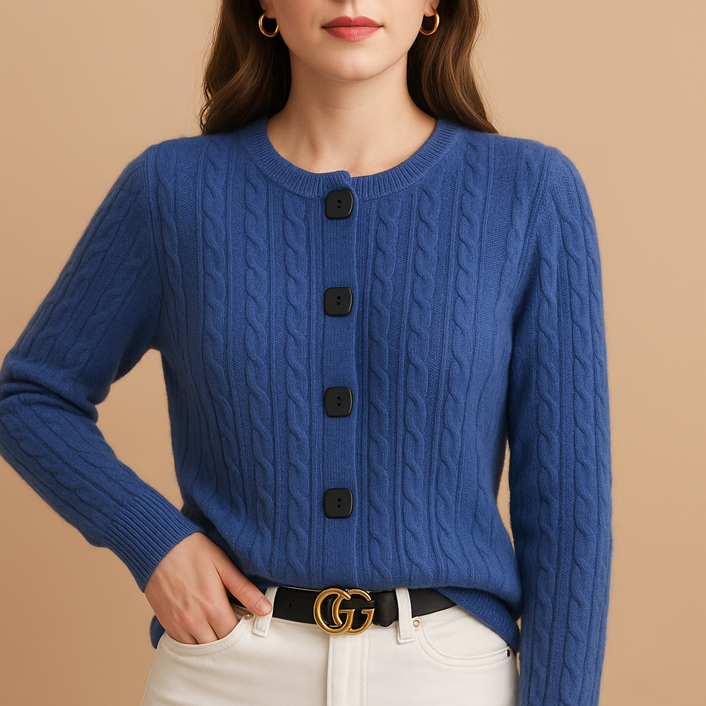 Elegante Wollweste mit Knopfverschluss für Damen | Kate-2